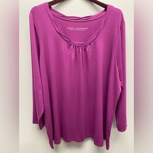 ✨ 4 for $30 ✨Penningtons Purple-ish Relaxed Fit Long Top / Shirt Size 3x